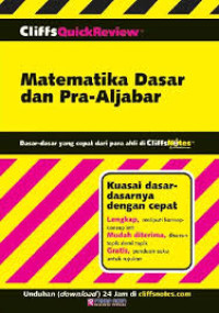 Image of CliffsQuickReview: Matematika Dasar dan Pra-Aljabar